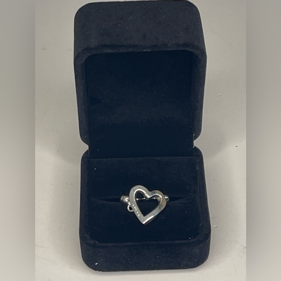 GUCCI Heart Silver 925 Ball Chain Ring sz:50 - Picture 9 of 9